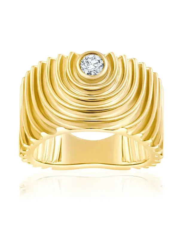 18k Yellow Gold Universum Band Ring