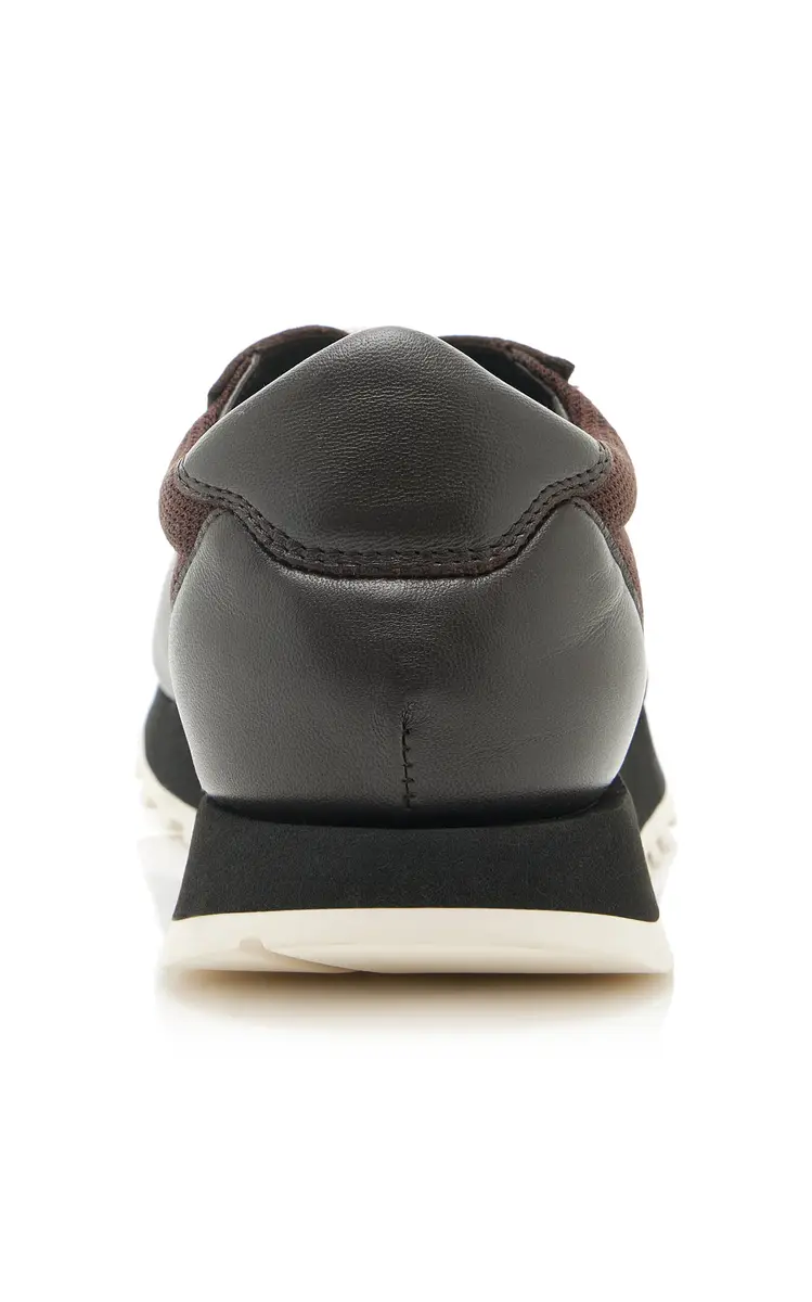 The Row Owen Leather-Trimmed Mesh Sneakers | Thumbnail 4 The Row Owen Leather-Trimmed Mesh Sneakers | Thumbnail 4