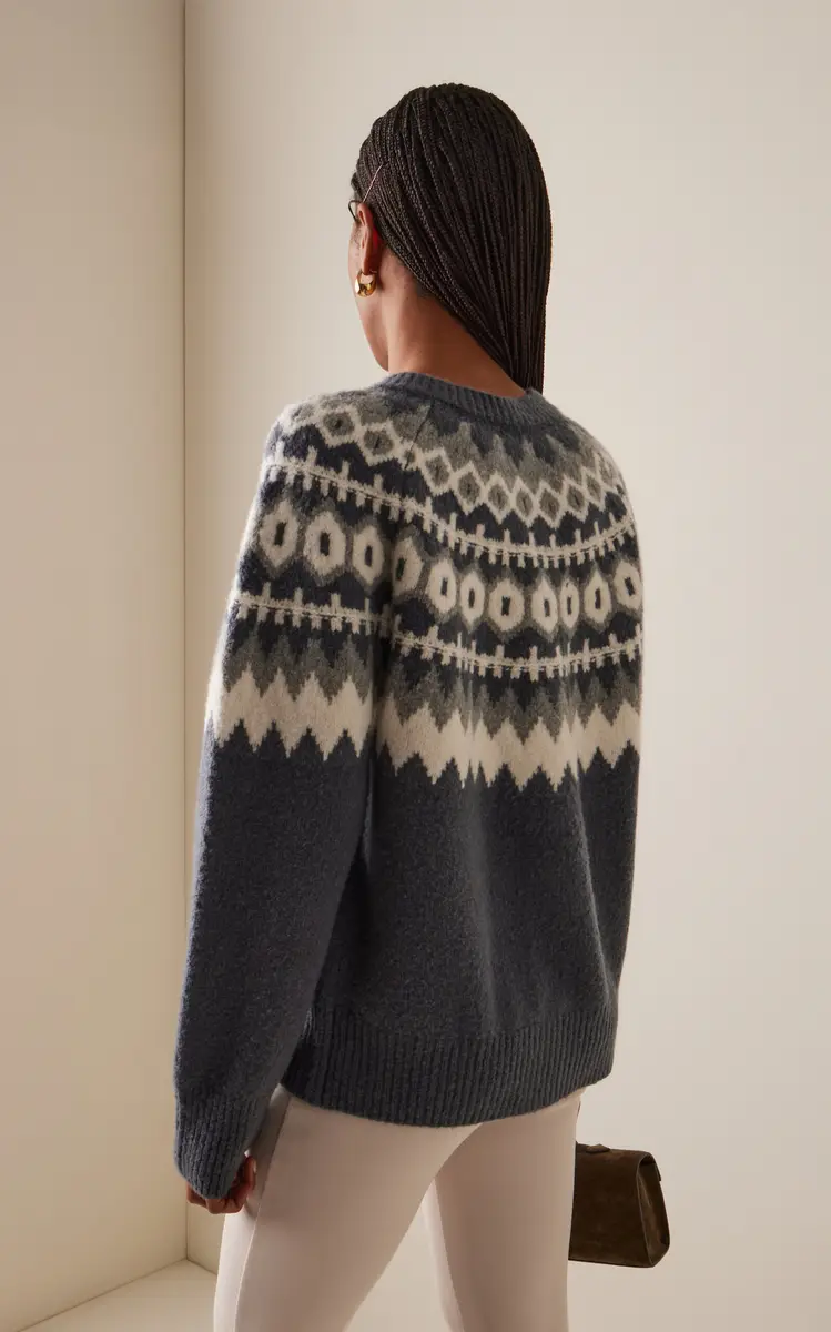 Favorite Daughter Snowed In Fair Isle Wool-Cashmere Blend Cardigan | Thumbnail 4 Favorite Daughter Snowed In Fair Isle Wool-Cashmere Blend Cardigan | Thumbnail 4