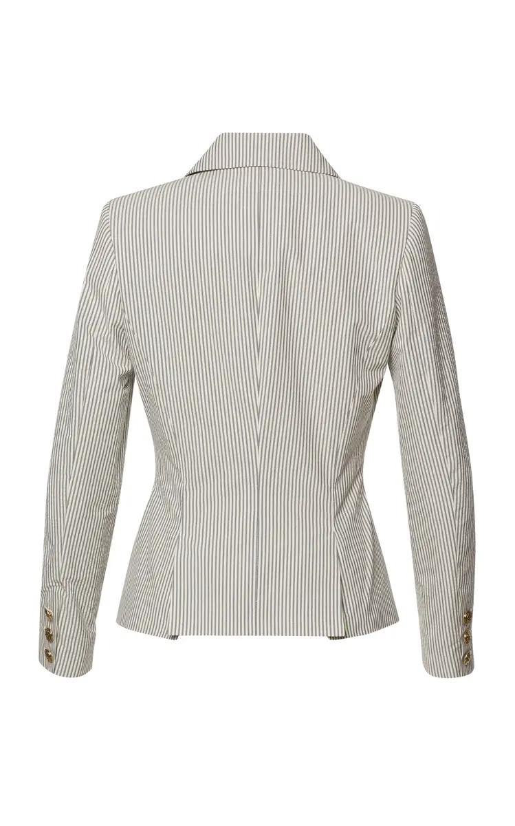 Lena Hoschek Capitano Striped Cotton Blazer | Thumbnail 3