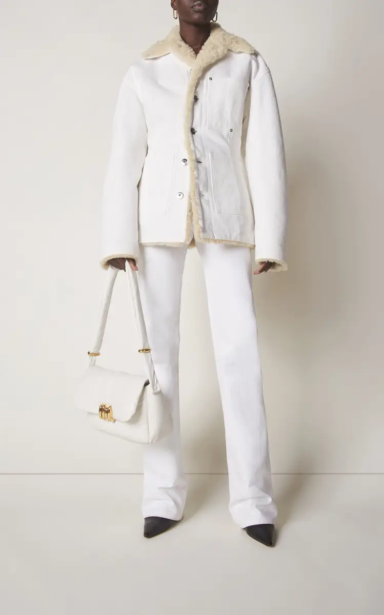 Bottega Veneta Denim Shearling Jacket | Thumbnail 3
