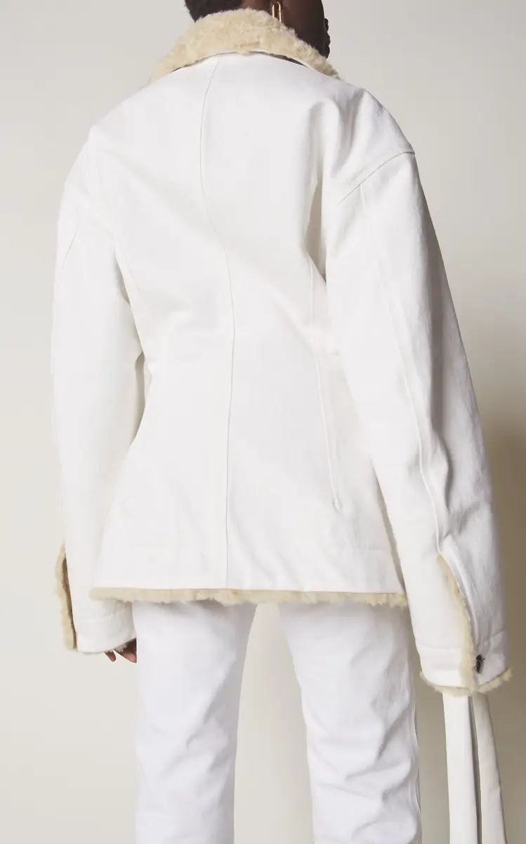 Bottega Veneta Denim Shearling Jacket | Thumbnail 5