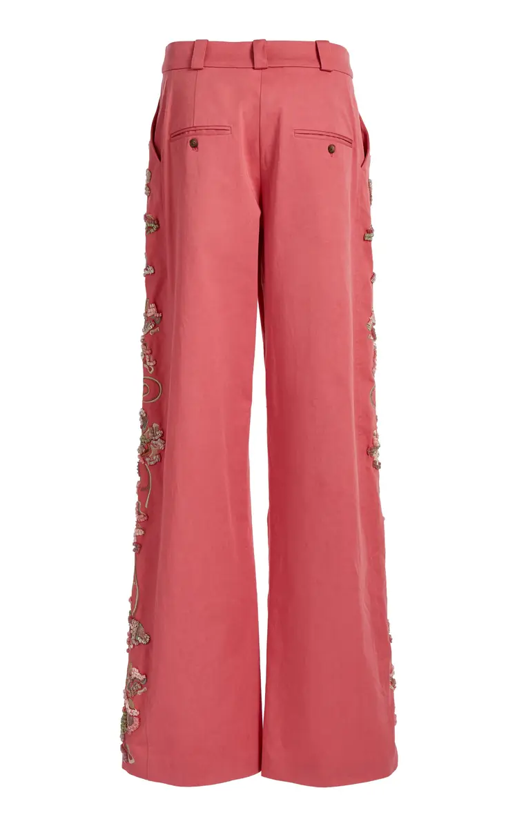 Christopher Esber Duke Embellished Cotton Wide-Leg Pants | Thumbnail 5 Christopher Esber Duke Embellished Cotton Wide-Leg Pants | Thumbnail 5