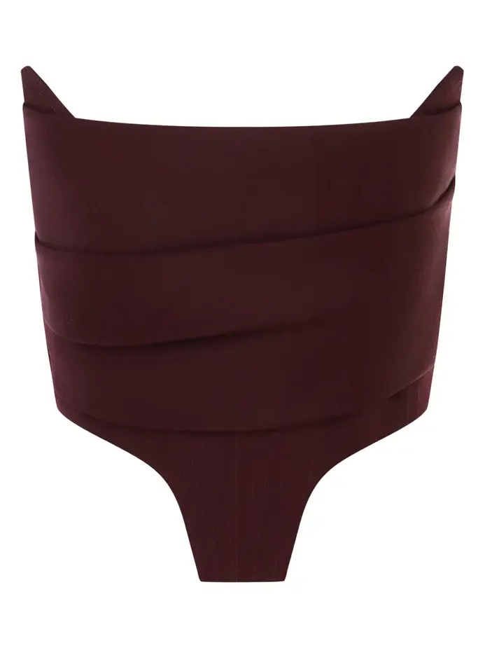 Alex Perry Wool Corset Top