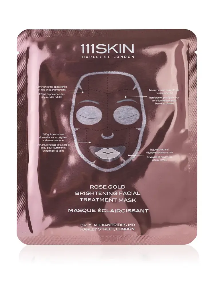 111SKIN Set-of-Five Rose Gold Brightening Facial Treatment Masks