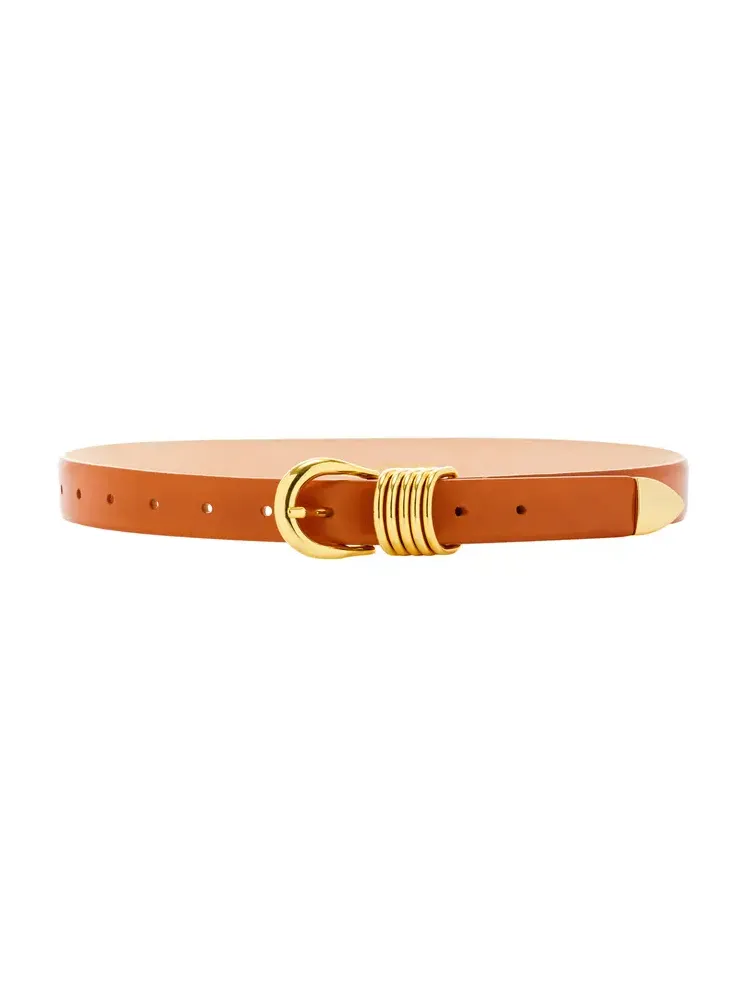 Hollyhock Leather Belt