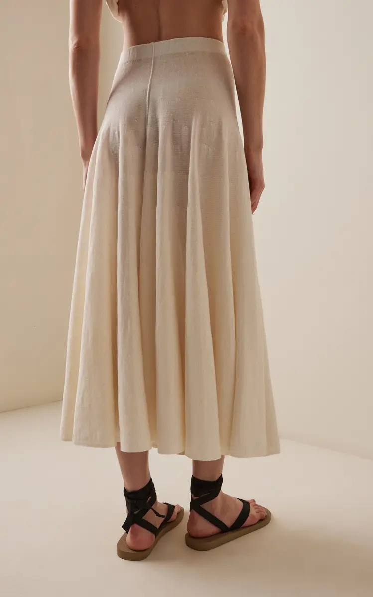 The Row Jaliah Cotton-Blend Knit Midi Skirt | Thumbnail 4 The Row Jaliah Cotton-Blend Knit Midi Skirt | Thumbnail 4