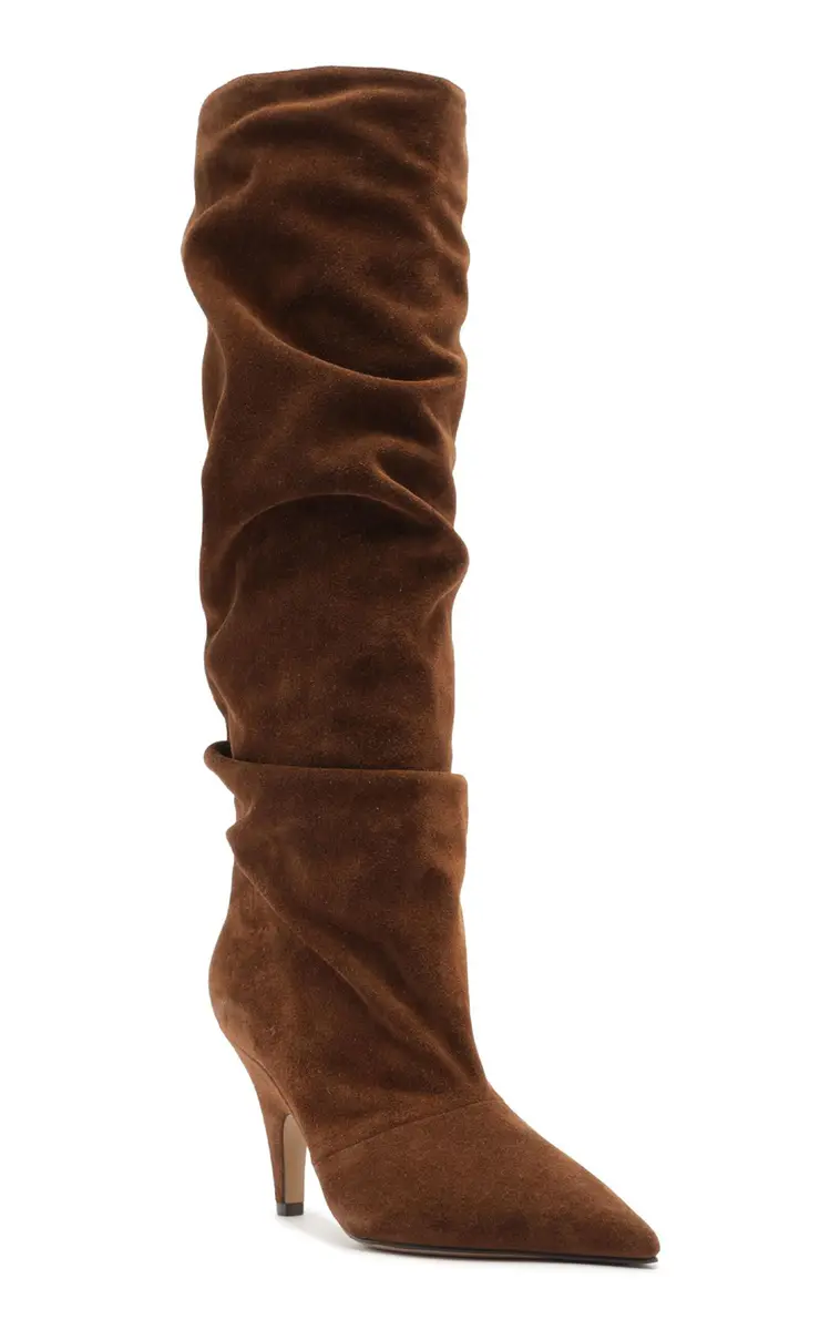 Alexandre Birman Tati Scrunched Suede Knee Boots - Brown - US 8.5 | Thumbnail 17 Alexandre Birman Tati Scrunched Suede Knee Boots - Brown - US 8.5 | Thumbnail 17