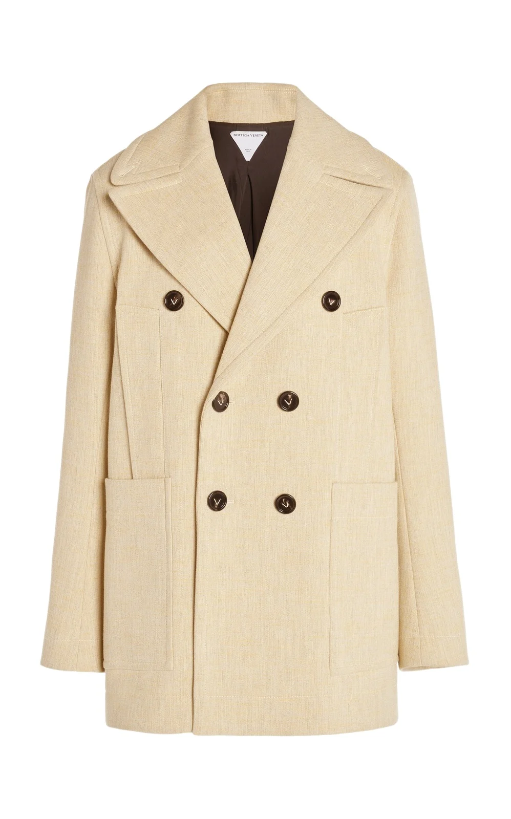 Double-Breasted Cocoon Coat