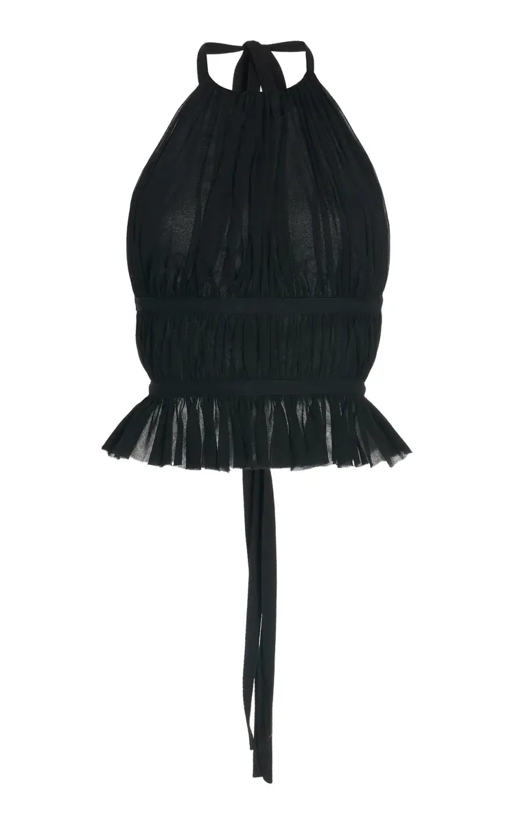 Tae Park Exclusive Silk-Chiffon Wrap Top | Image 1 Tae Park Exclusive Silk-Chiffon Wrap Top | Image 1