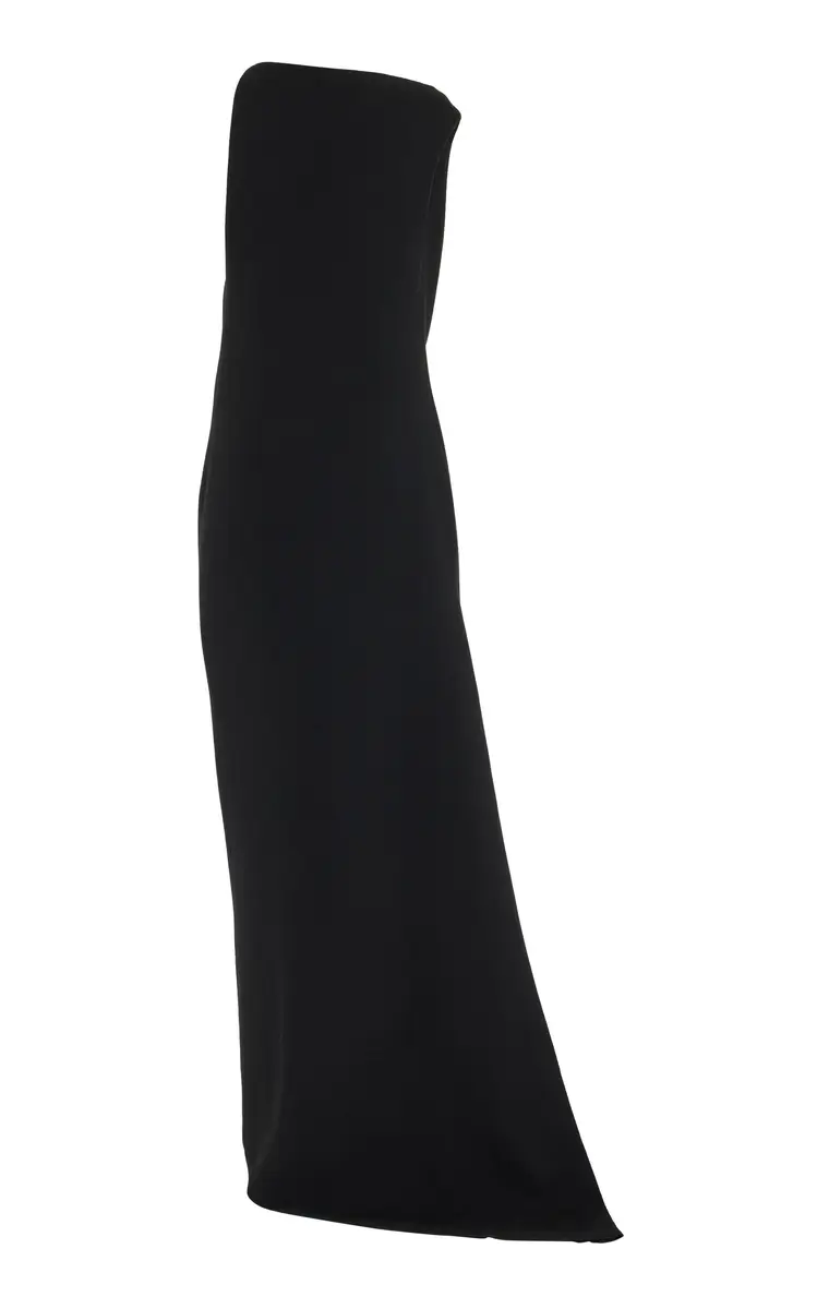 Brandon Maxwell The Alina Double-Wool Crepe Maxi Dress | Thumbnail 3