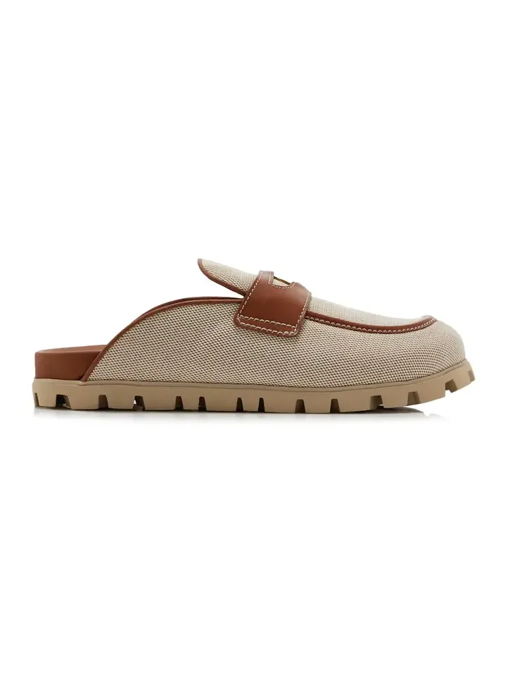 Canvas Loafer Mules