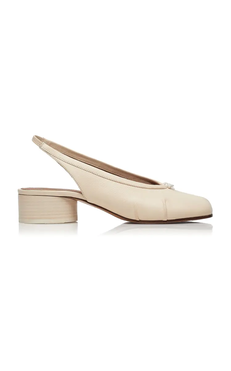 Maison Margiela Tabi Leather Slingback Ballet Pumps | Image 1 Maison Margiela Tabi Leather Slingback Ballet Pumps | Image 1