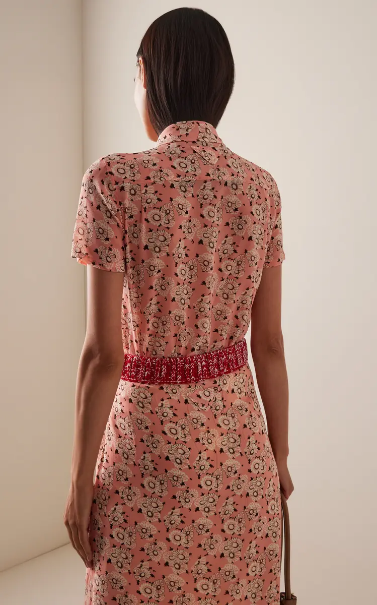 Prada Floral Georgette Shirt | Thumbnail 4 Prada Floral Georgette Shirt | Thumbnail 4