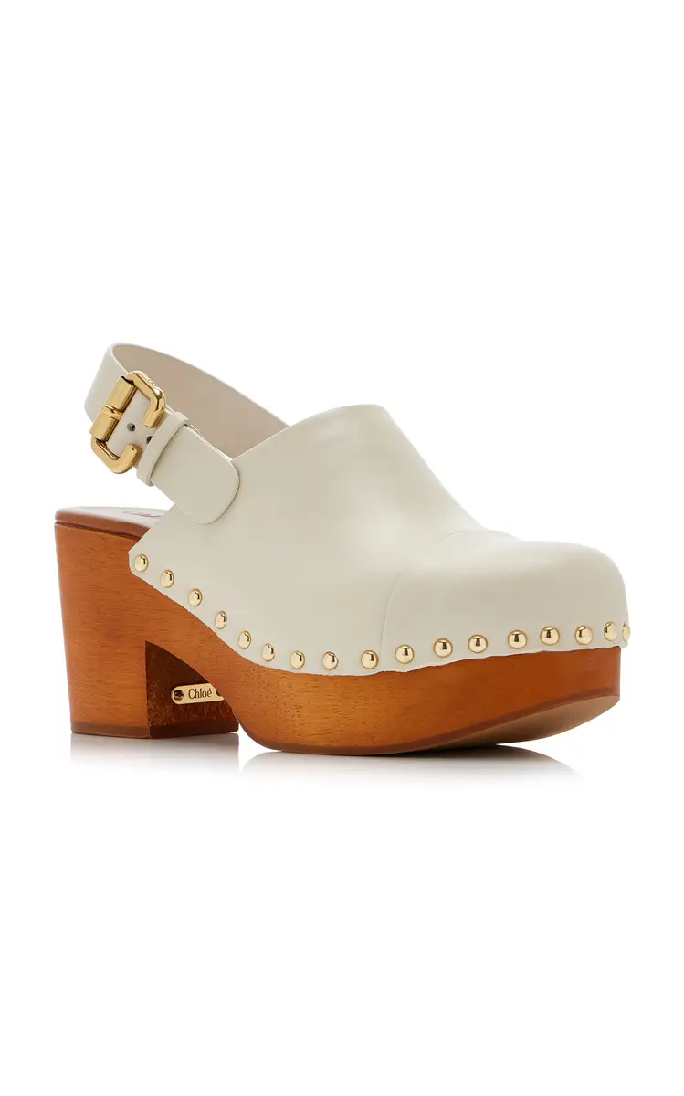 Chloé Jeannette Leather Platform Clogs | Thumbnail 12 Chloé Jeannette Leather Platform Clogs | Thumbnail 12