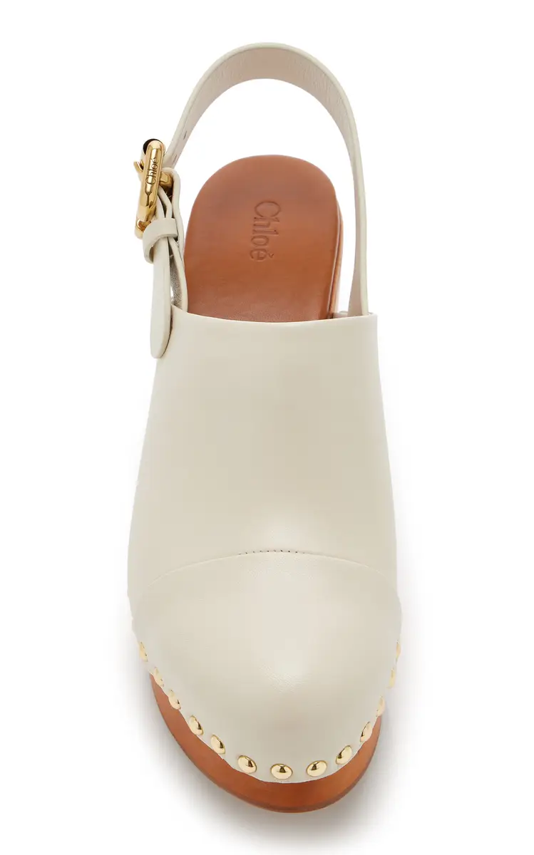 Chloé Jeannette Leather Platform Clogs | Thumbnail 3 Chloé Jeannette Leather Platform Clogs | Thumbnail 3