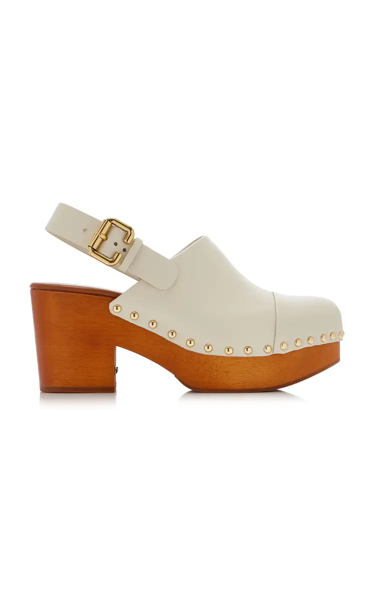 Chloé Jeannette Leather Platform Clogs | Thumbnail 1 Chloé Jeannette Leather Platform Clogs | Thumbnail 1