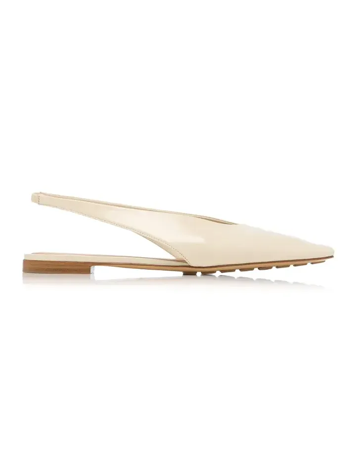 Cushion Lux Leather Slingback Flats