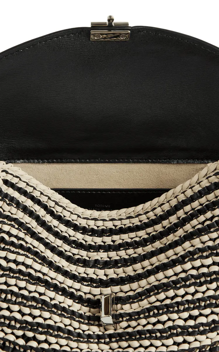 Toteme T-Lock Woven-Leather Clutch | Thumbnail 5