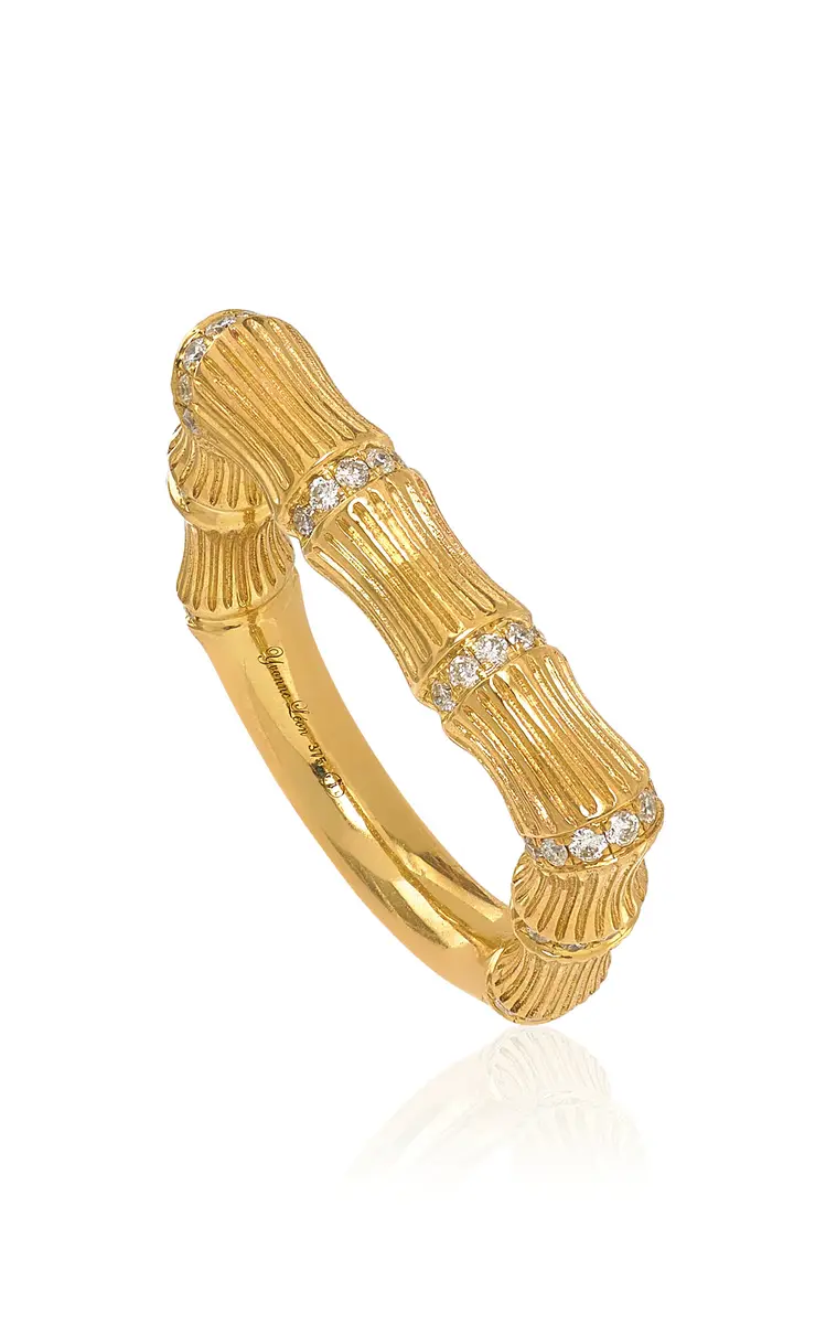 Yvonne Léon 9K Yellow Gold Diamond Ring | Thumbnail 3 Yvonne Léon 9K Yellow Gold Diamond Ring | Thumbnail 3