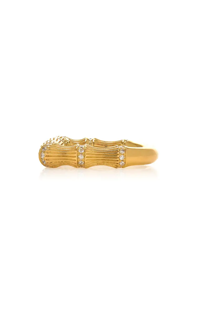 Yvonne Léon 9K Yellow Gold Diamond Ring | Thumbnail 4 Yvonne Léon 9K Yellow Gold Diamond Ring | Thumbnail 4