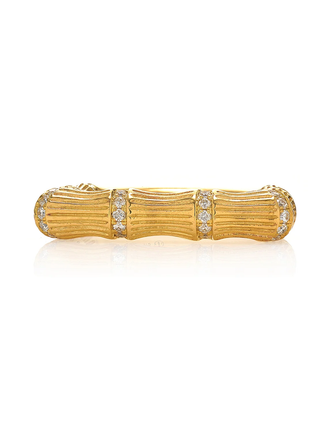 Yvonne Léon 9K Yellow Gold Diamond Ring