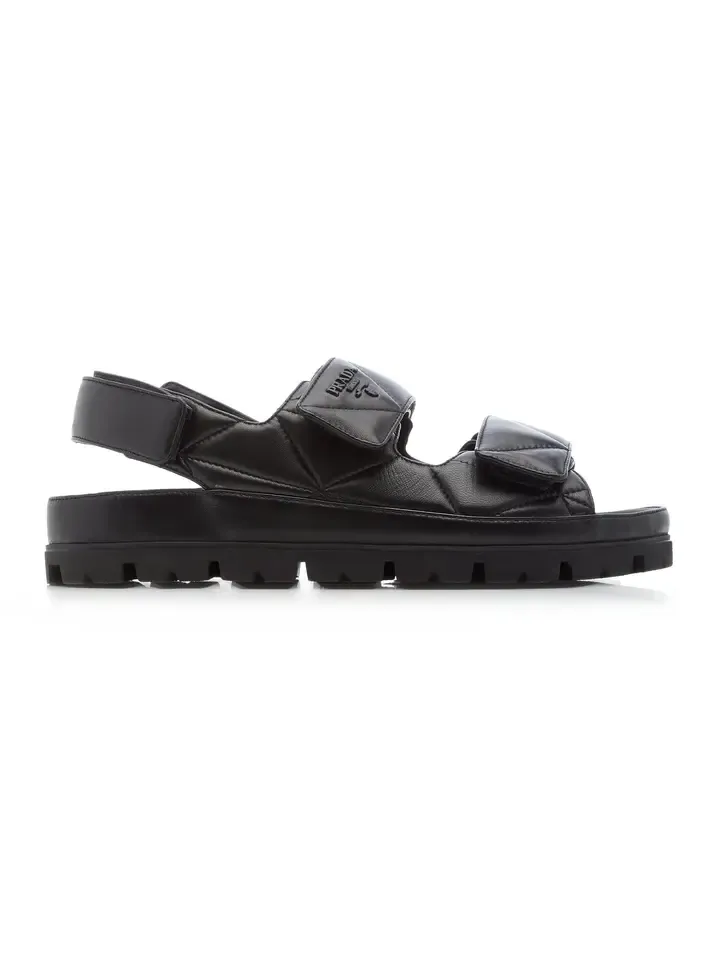 Quilted Leather Sandals