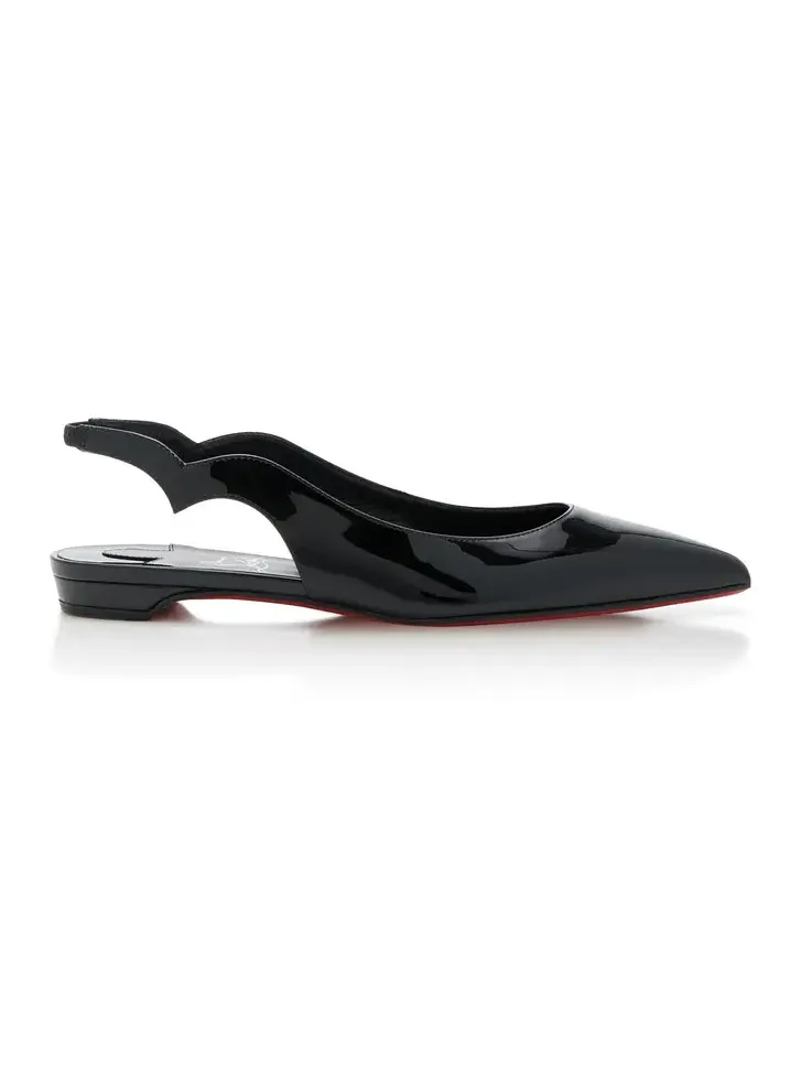 Hot Chick Patent Leather Slingback Flats