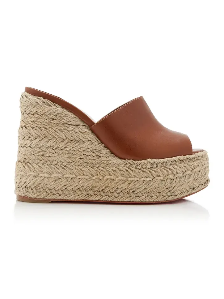 Ariella 130mm Leather Wedge Sandals