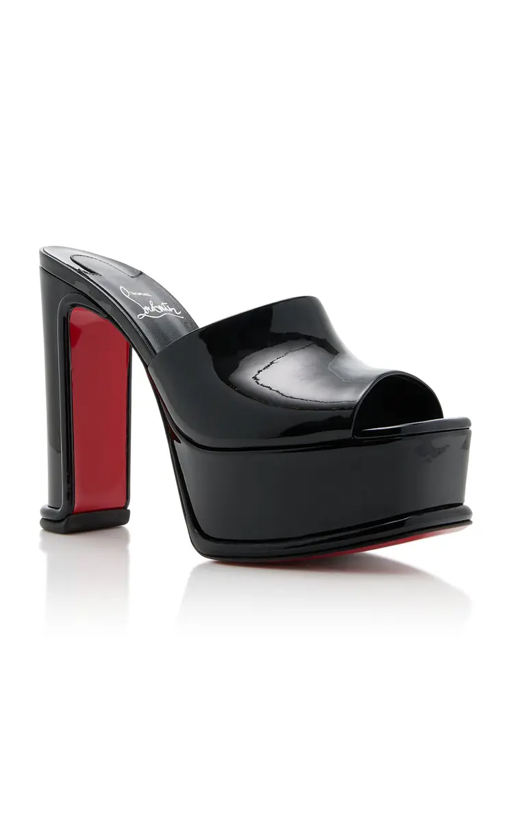Christian Louboutin Amali 130mm Patent Leather Mules | Thumbnail 4