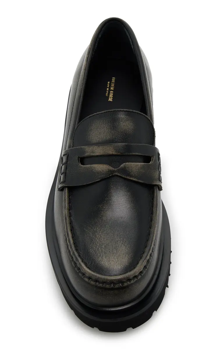 Golden Goose Distressed Leather Loafers | Thumbnail 3