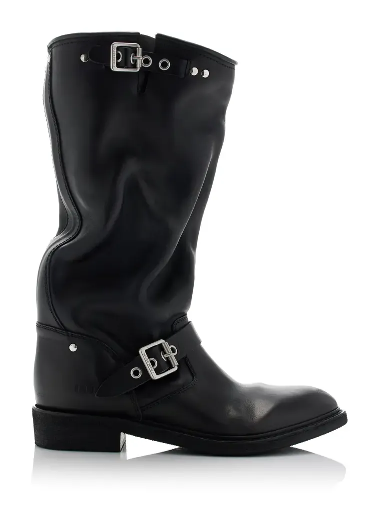 Golden Goose Biker Leather Knee Boots