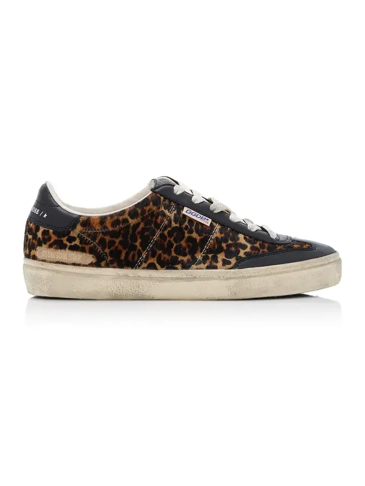 Soul-Star Leopard-Print Pony Hair Sneakers Soul-Star Leopard-Print Pony Hair Sneakers