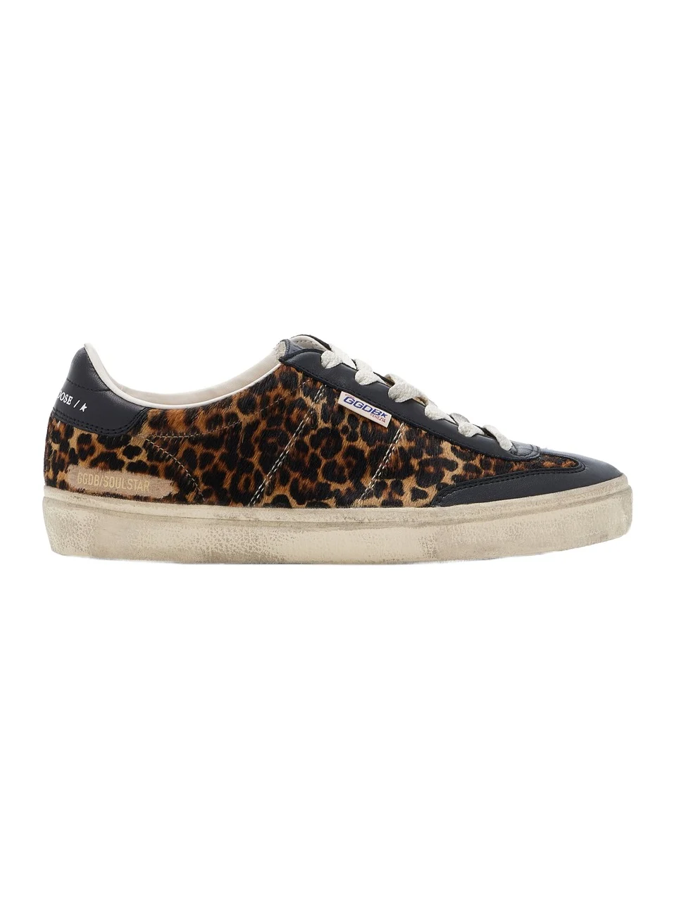 Golden Goose Soul-Star Leopard-Print Pony Hair Sneakers