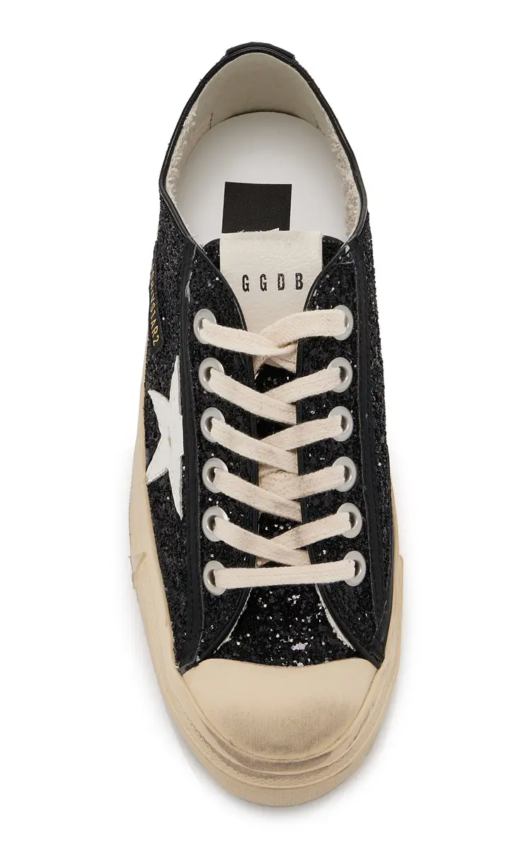 Golden Goose V-Star Glittered Sneakers | Thumbnail 3 Golden Goose V-Star Glittered Sneakers | Thumbnail 3