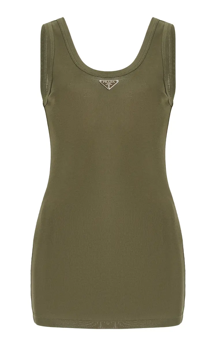 Logo-Detailed Cotton Tank Top Logo-Detailed Cotton Tank Top