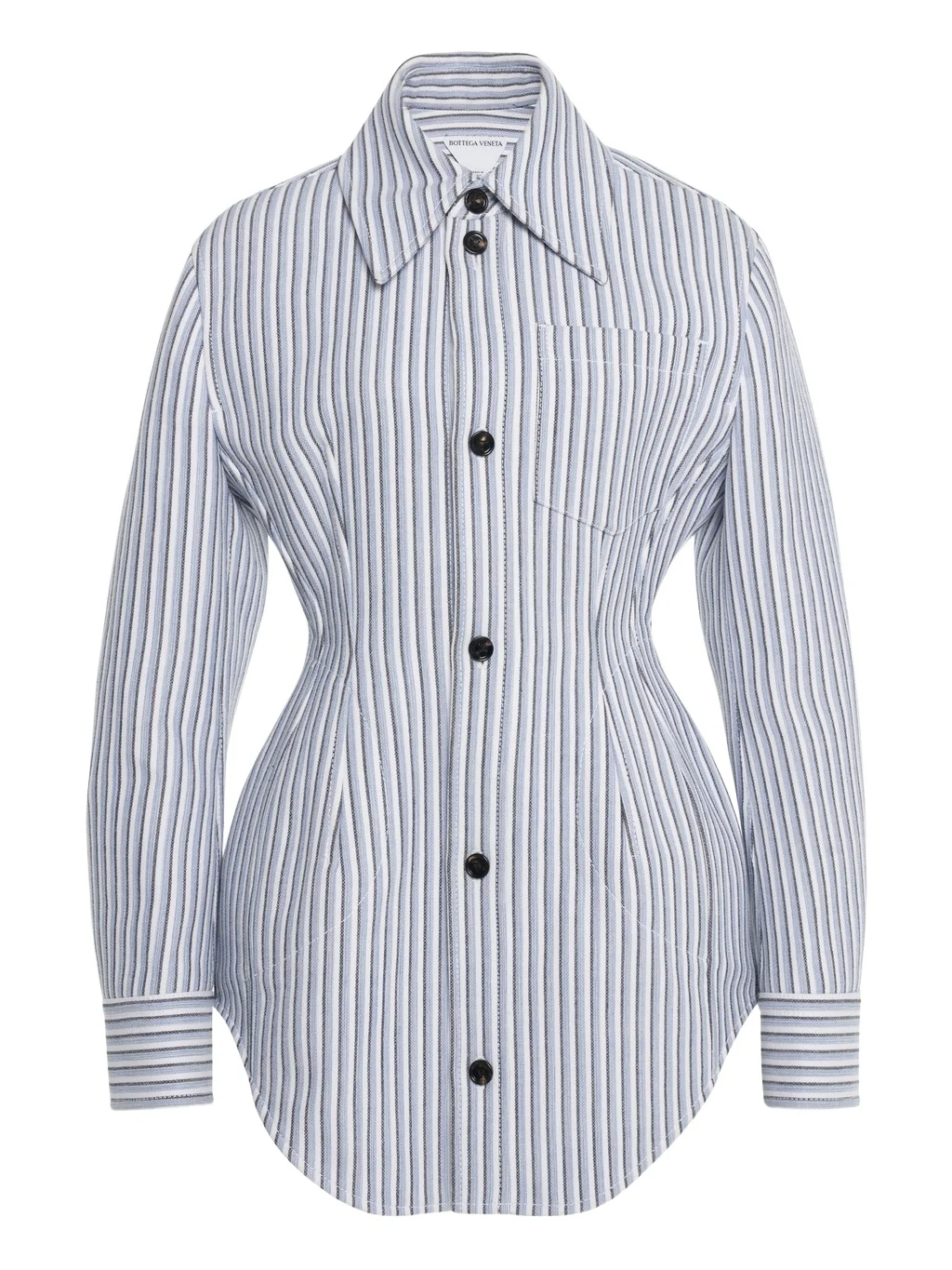 Bottega Veneta Light Structured Cotton Stripe Jacket