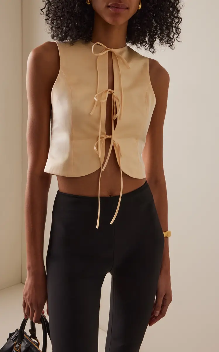 ALFIE Exclusive Neda Bow-Detail Cotton Top | Thumbnail 3 ALFIE Exclusive Neda Bow-Detail Cotton Top | Thumbnail 3