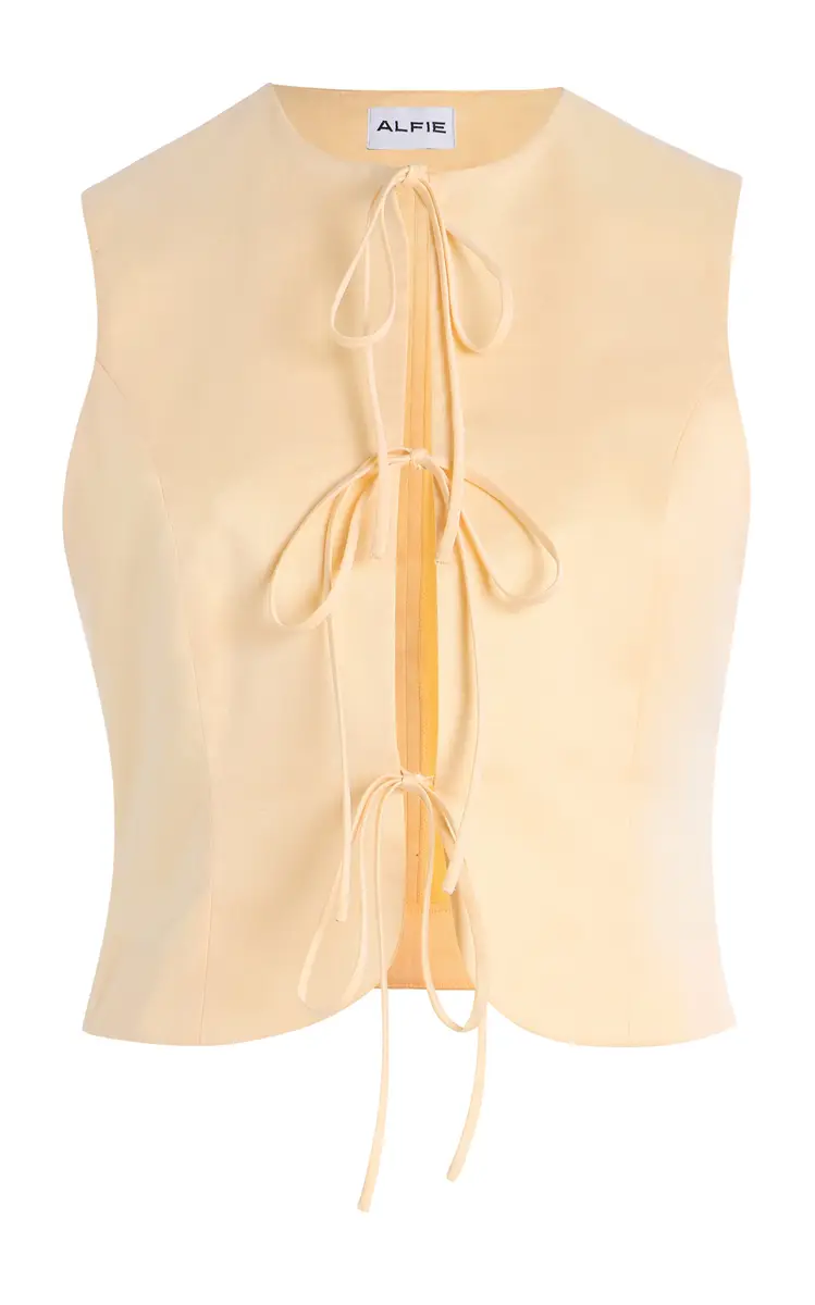 ALFIE Exclusive Neda Bow-Detail Cotton Top | Thumbnail 6 ALFIE Exclusive Neda Bow-Detail Cotton Top | Thumbnail 6