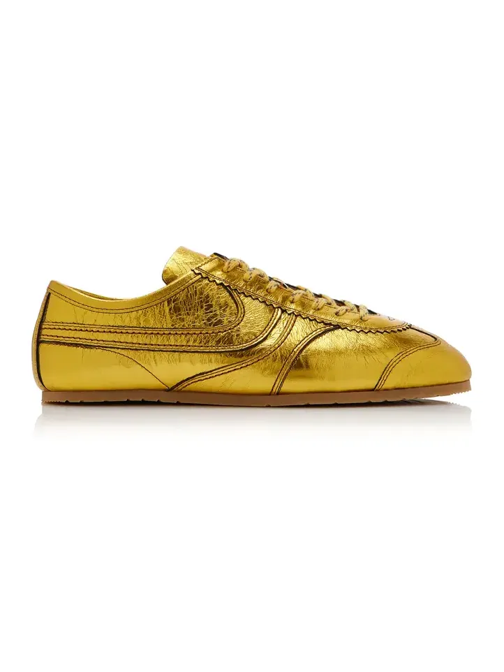 Metallic Leather Sneakers Metallic Leather Sneakers