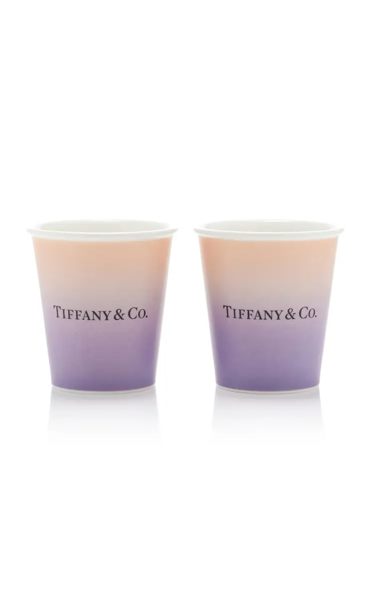 Tiffany & Co. Exclusive Set-of-Two Bone China Coffee Cups - Multi | Thumbnail 3