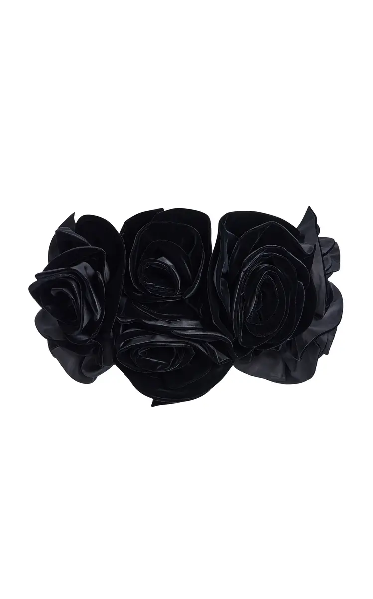 Carolina Herrera Flower-Detailed Velvet Top | Thumbnail 6 Carolina Herrera Flower-Detailed Velvet Top | Thumbnail 6