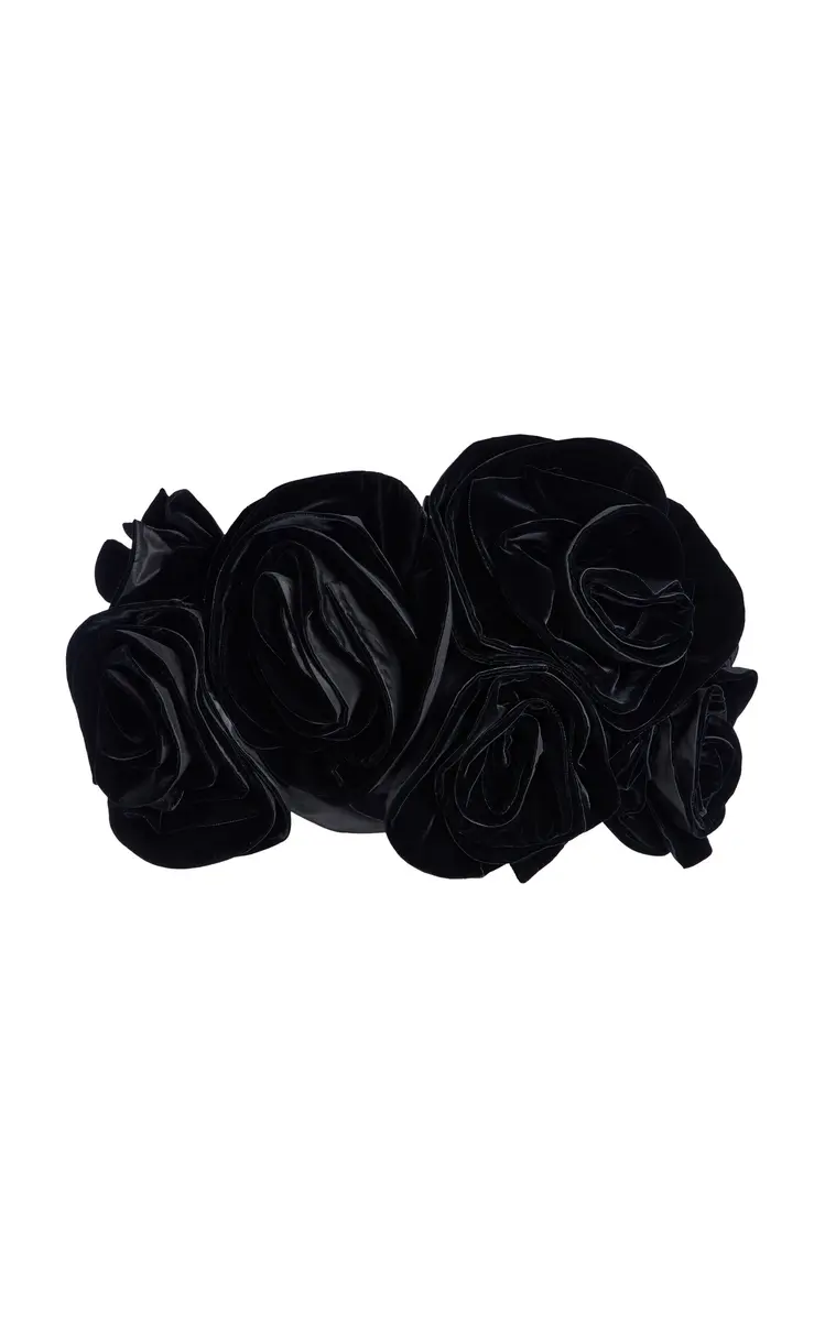 Carolina Herrera Flower-Detailed Velvet Top | Thumbnail 8 Carolina Herrera Flower-Detailed Velvet Top | Thumbnail 8