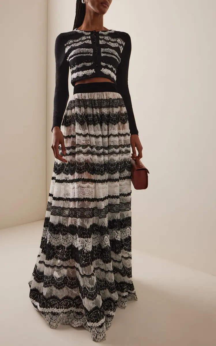 Carolina Herrera Lace-Detailed Maxi Skirt | Thumbnail 2 Carolina Herrera Lace-Detailed Maxi Skirt | Thumbnail 2
