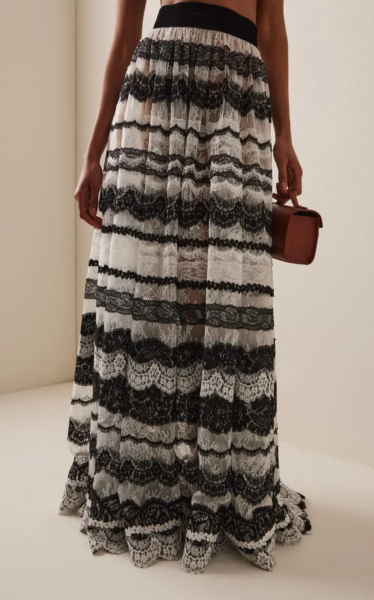 Carolina Herrera Lace-Detailed Maxi Skirt | Thumbnail 3 Carolina Herrera Lace-Detailed Maxi Skirt | Thumbnail 3