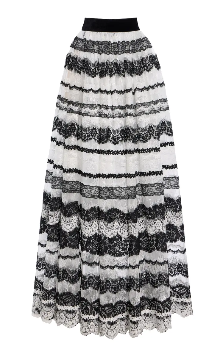 Carolina Herrera Lace-Detailed Maxi Skirt | Thumbnail 8 Carolina Herrera Lace-Detailed Maxi Skirt | Thumbnail 8