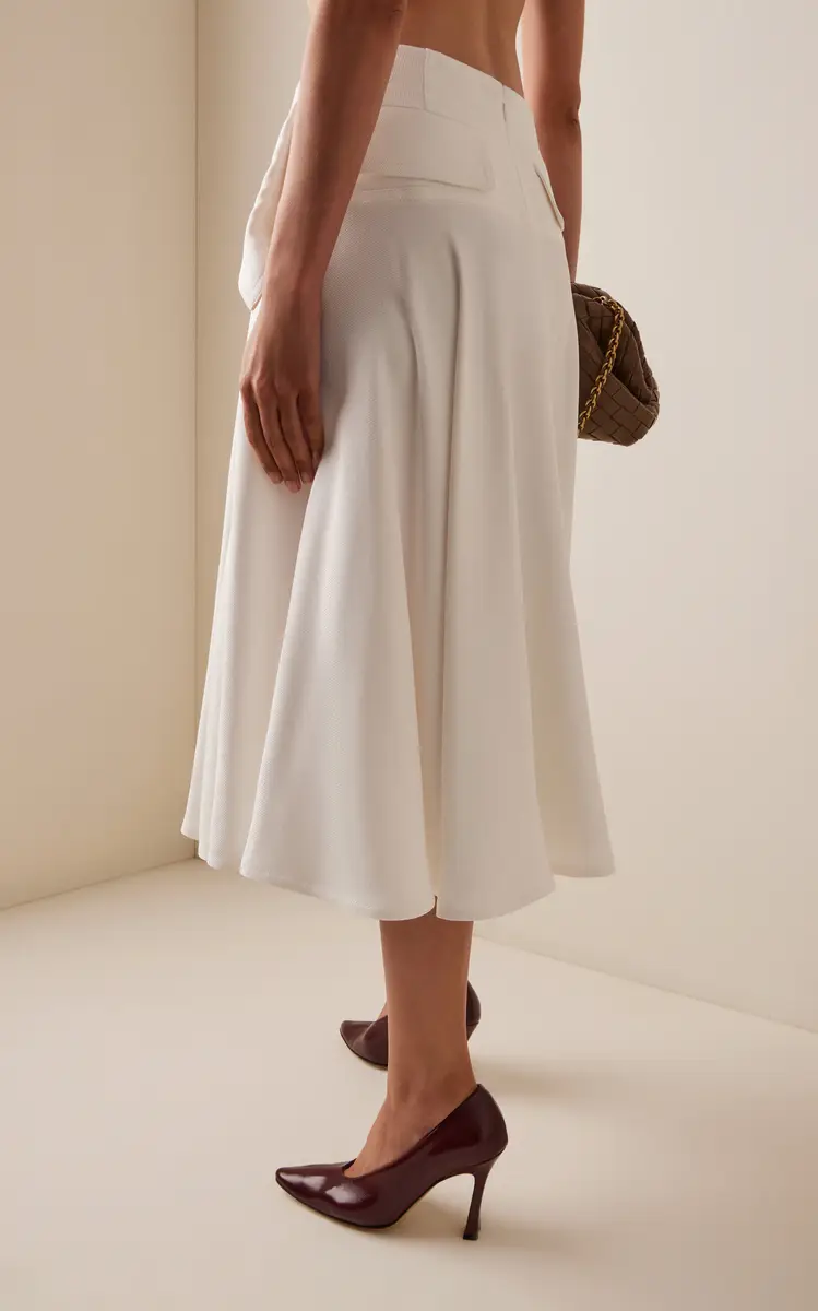 Bottega Veneta Pleated Twill Midi Skirt | Thumbnail 4 Bottega Veneta Pleated Twill Midi Skirt | Thumbnail 4