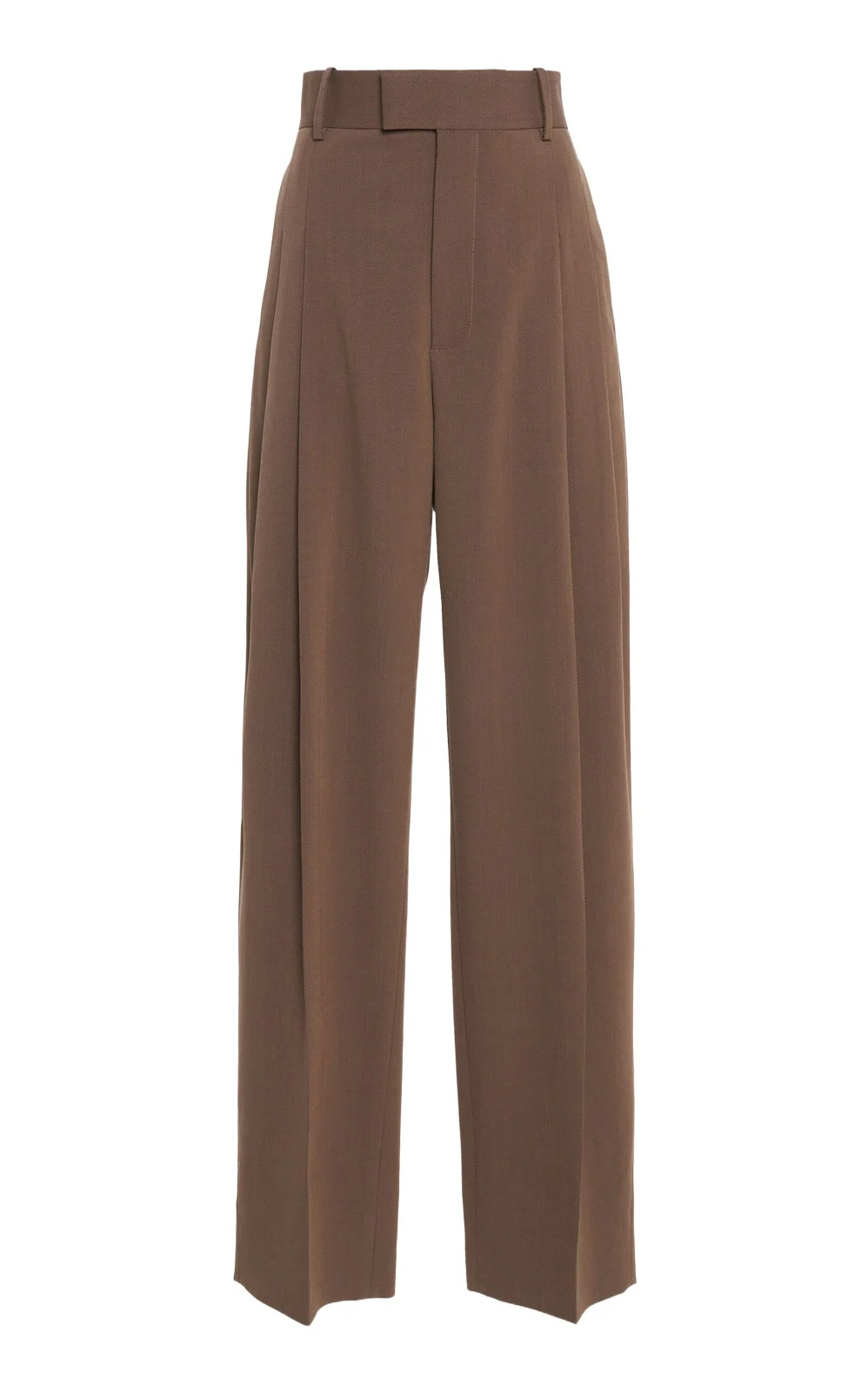 Stretch Melange Wool Straight-Leg Pants Stretch Melange Wool Straight-Leg Pants