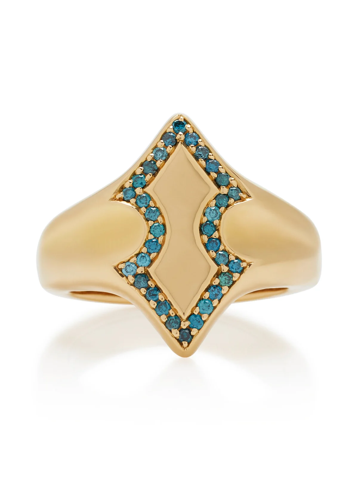 Ilana Ariel Adina 18K Gold Diamond Signet Ring