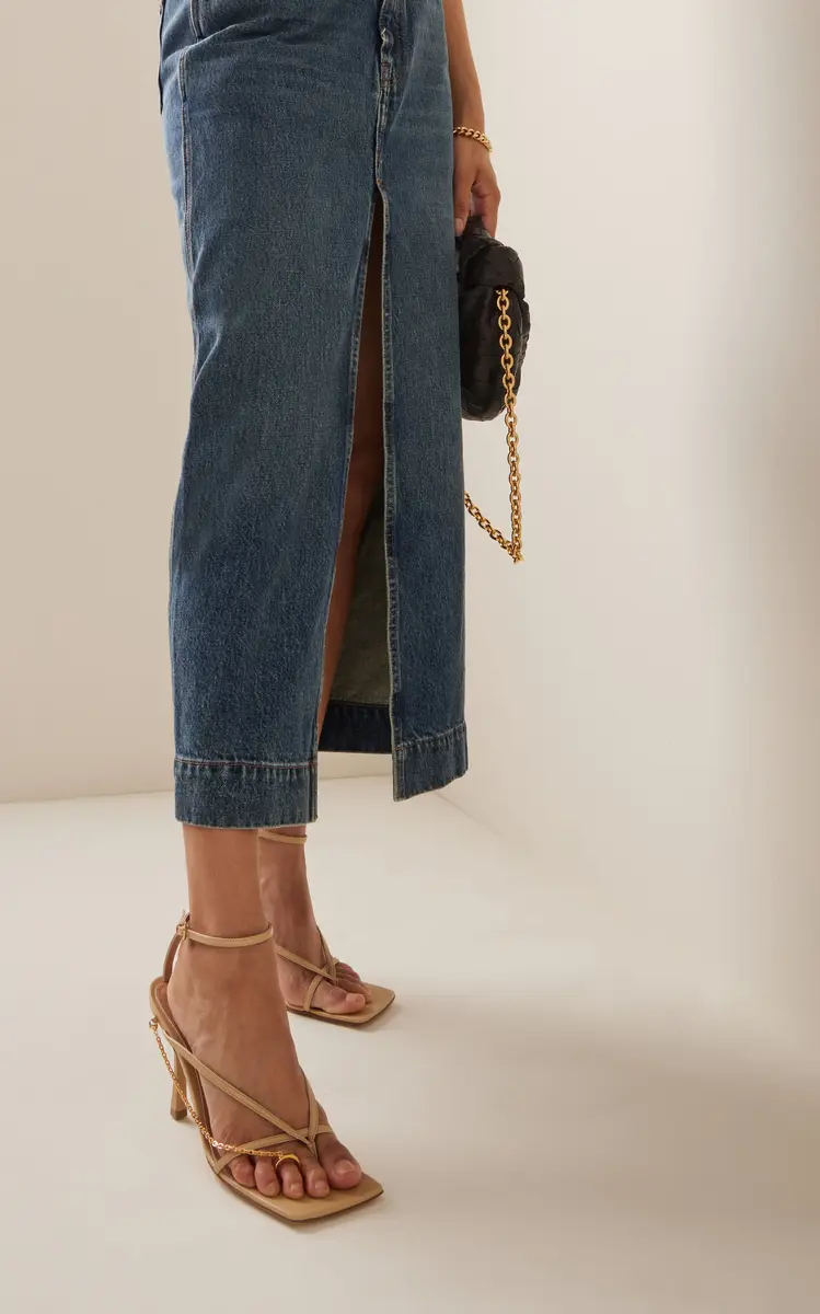 Bottega Veneta Chain-Trimmed Lounge Leather Sandals | Thumbnail 4 Bottega Veneta Chain-Trimmed Lounge Leather Sandals | Thumbnail 4